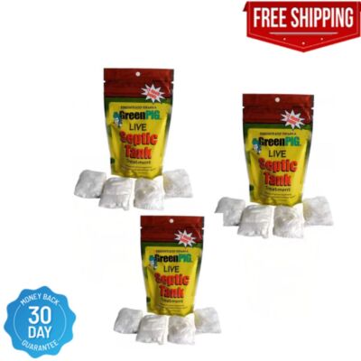 Septic Tank Treatment 3-Year Supply Easy Flush Packets Eliminates Odors & Clogs