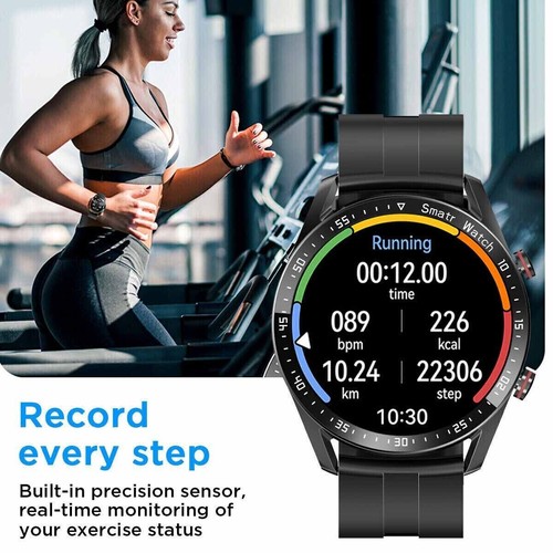 Waterproof Smart Watch Men Women Smartwatch Bluetooth Call for Iphone Samsung - Picture 7 of 12