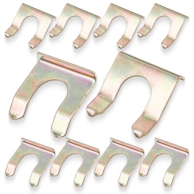 Brake Line Clips 10PCS U-Shape Retainers Metal Hose Bracket for Cars ...
