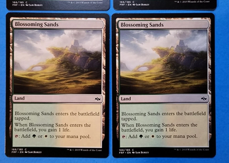 4x Blossoming Sands Fate Reforged 2015 Mtg Magic Card Dual Land Mana 166 - Image 3 of 4