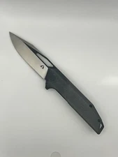 CMB Made Knives Lurker Pocket Knife Linerlock Black Micarta Folding D2 Satin 10W