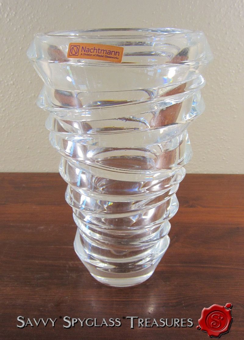 Heavy Vintage Nachtmann Riedel Germany Contemporary Art Deco Style