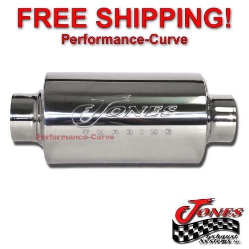 Jones Exhaust Performance Turbine Muffler / Resonator 304 Stainless