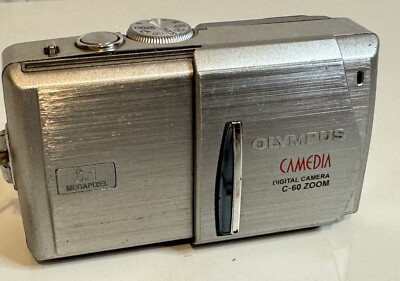 Olympus CAMEDIA C-60 Zoom 6.1MP Digital Camera Silver Untested | eBay