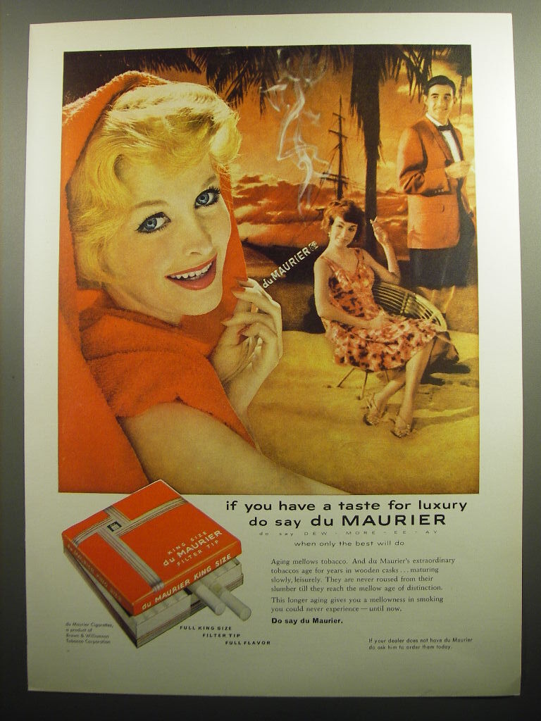 1958 Du Maurier Cigarettes Ad