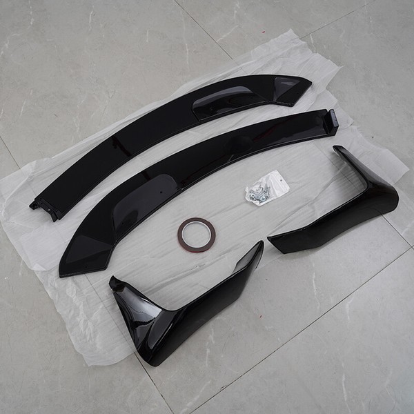 Per Bmw M3 M4 F80 F82 F83 15-20 Mp Stile Paraurti Anteriore Labbro Splitter Nero Lucido-image