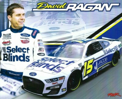 2022 DAVID RAGAN  SELECT BLINDS  #15 NASCAR CUP SERIES POSTCARD