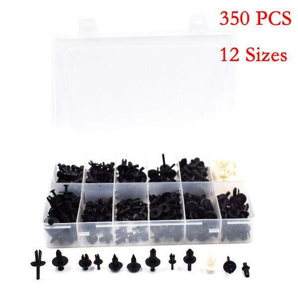 350-Piece Car Trim Clip Assortment Kit for Panels & Mouldings