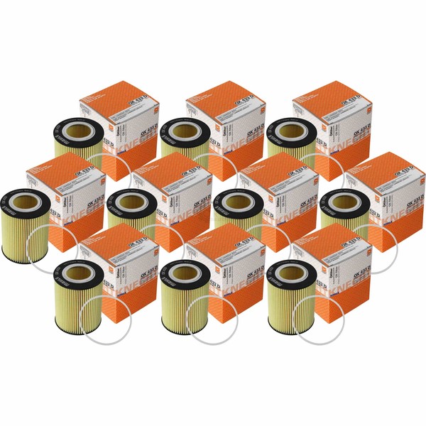 10X Mahle / Knecht OX 433D ÖLfilter Oil Filter FüR Volvo XC90 I BW Land Rover-image