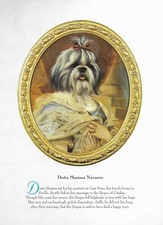 Shih Tzu "Dona" - CUSTOM MATTED - Vintage Dog Art Print - Poncelet