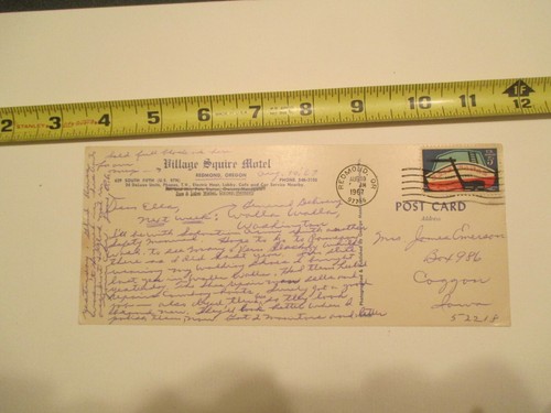 Redmond Oregon Village Squire Motel Postcard Oversized - Picture 2 of 2