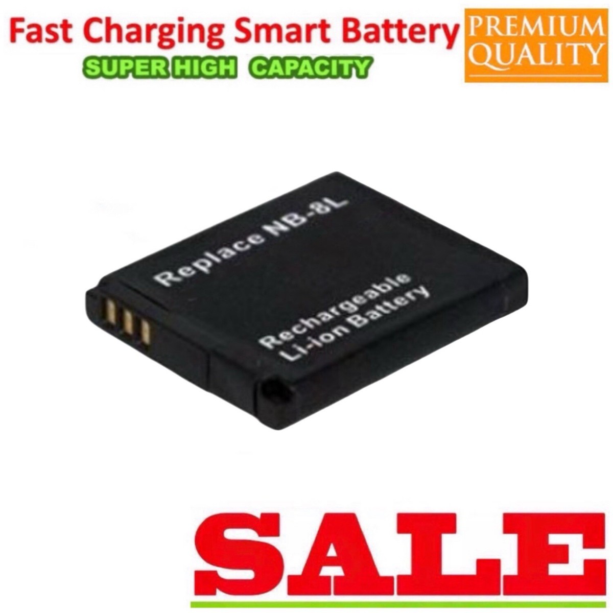 Dot.Foto NB-8L Premium 3.7v / 740mAh Oplaadbare Batterij voor Canon PowerShot A2200, A3000 IS, A3100 IS, A3150 IS, A3200 IS, A3300 IS, A3350 IS