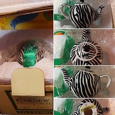 PAUL CARDEW COLLECTIBLES TINY TEAPOT FEATURING TINY ZEBRA