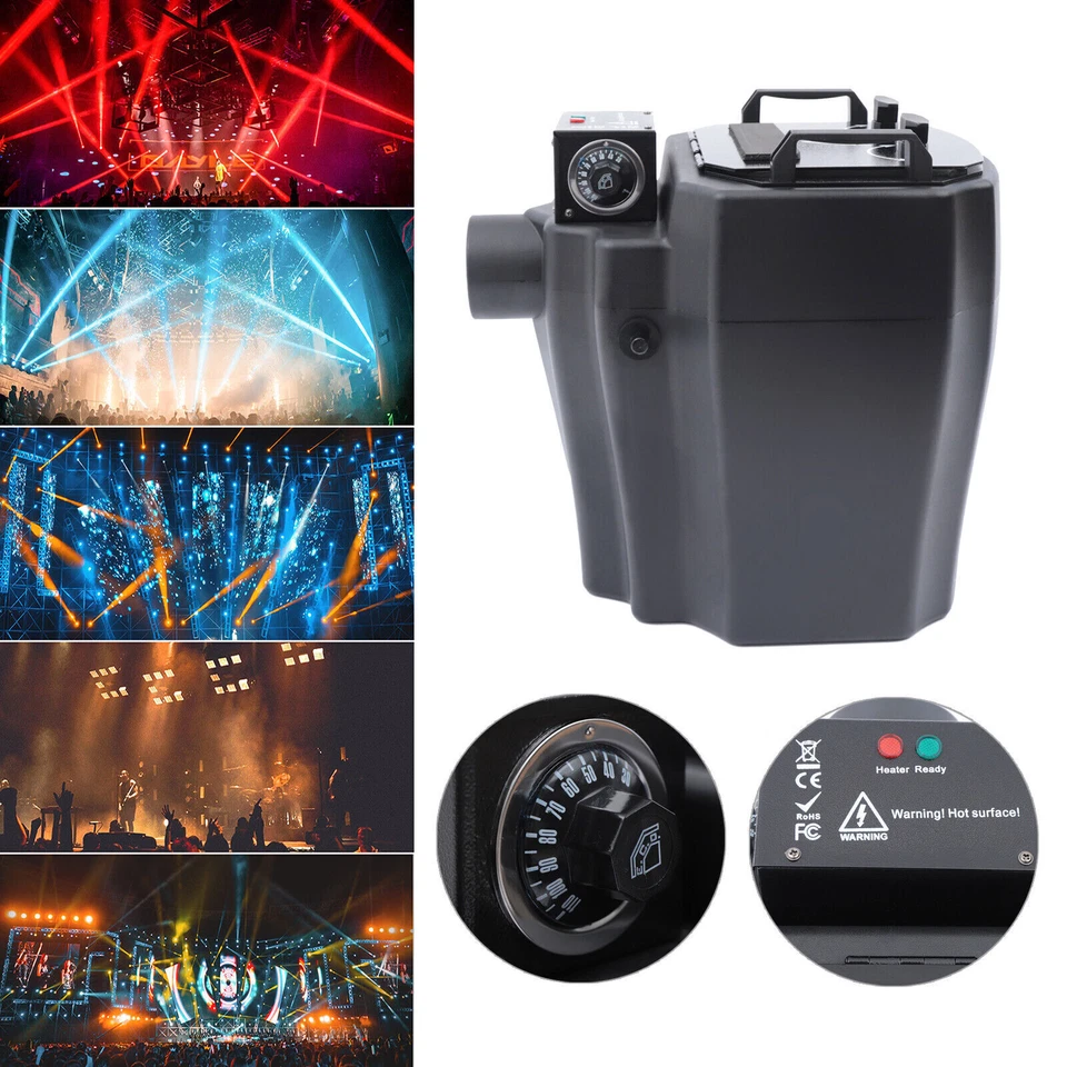 6000W Dry Ice Fog Machine Low Lying Smoke Machine Stage Effect For Wedding Party - Image 3 of 4