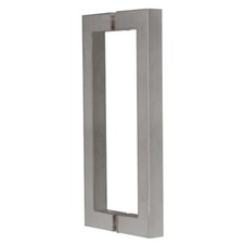 8" Squared Back-to-Back Shower Door Handle - Brushed Nickel