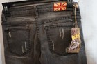 Machine pour neuf black gray wash distressed look skinny jeans size 25 — photo 4