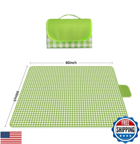 BSDPRFE Extra Large Picnic Outdoor Blanket,60''x80'' Waterproof Foldable Blan - Picture 3 of 5