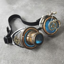 New Funky Steampunk Goggles Punk Ocular Loupe Rustic Gothic Men Punk Glasses US