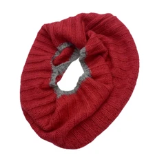 Nordstrom Scarf Infinity Loop Free Press Chunky Knit Pink Gray One Size New