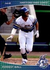 2018 Hartford Yard Goats Grandstand #36 Forrest Wall Winter Park Florida FL Card