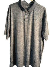 Under Armour Performance Gray Polo S/S Size 2XL Loose