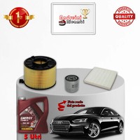 Set Service 3 Filter Und ÖL Audi A5 II 1.4 110KW 150CV Von 2017-