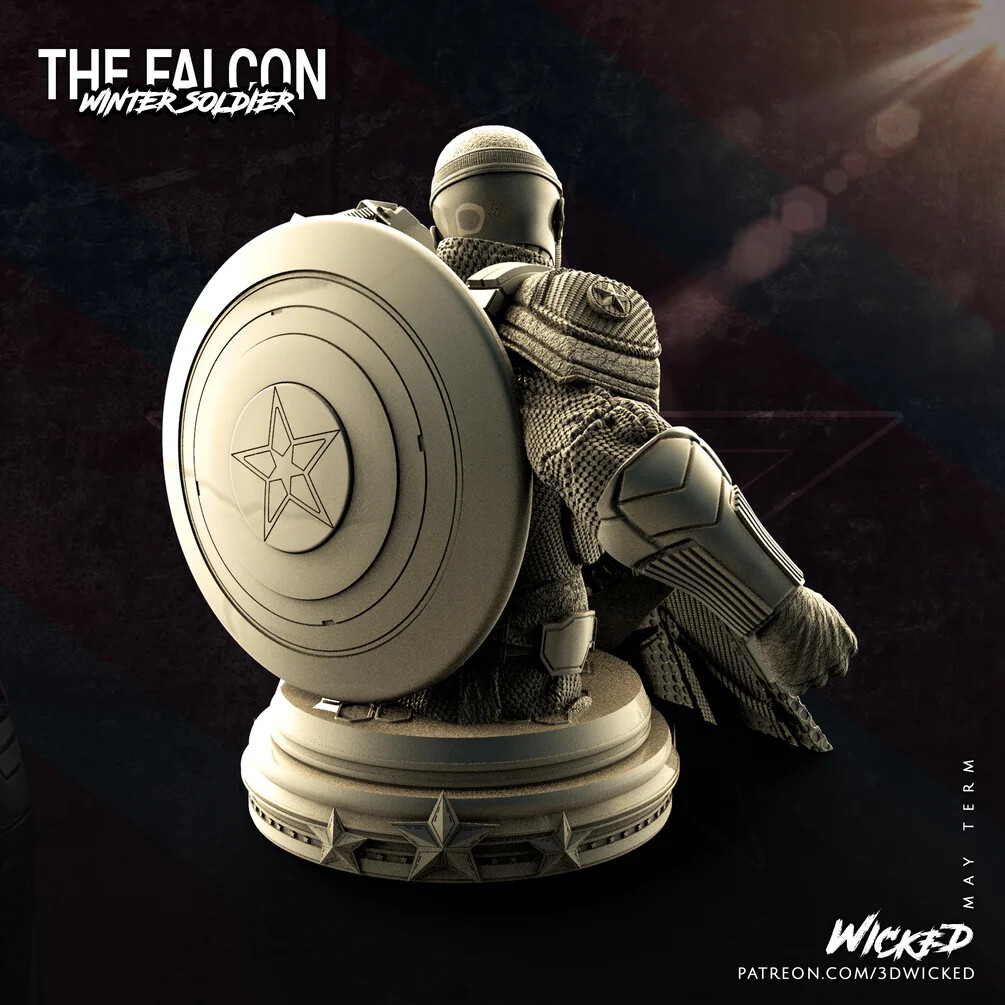 ✸THE FALCON ✸MARVEL MINI-BUST Marvel Bowen Mini-Bust The Falcon 500/3000 see description