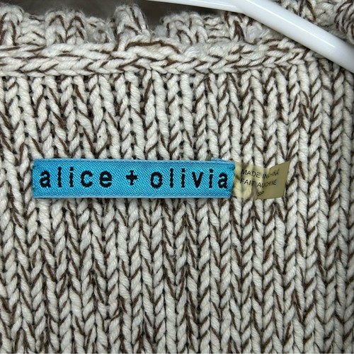 Alice + Olivia short sleeve knit cocoon cardigan sweater size small - Picture 7 of 10