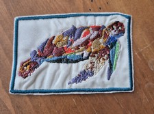 Colorful Sea Turtle - Nautical - Iron On/Sew On Patch 10904