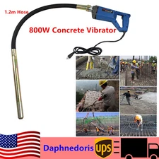 Handheld Concrete Vibrator Air Bubbles Removal Machine & 1.2 m Hose 800 W