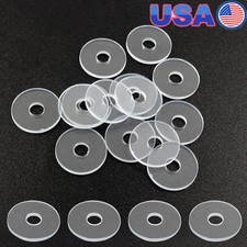 10 Pack Clear Washers Shower Door Handle Flat Vinyl Gasket Replacement New