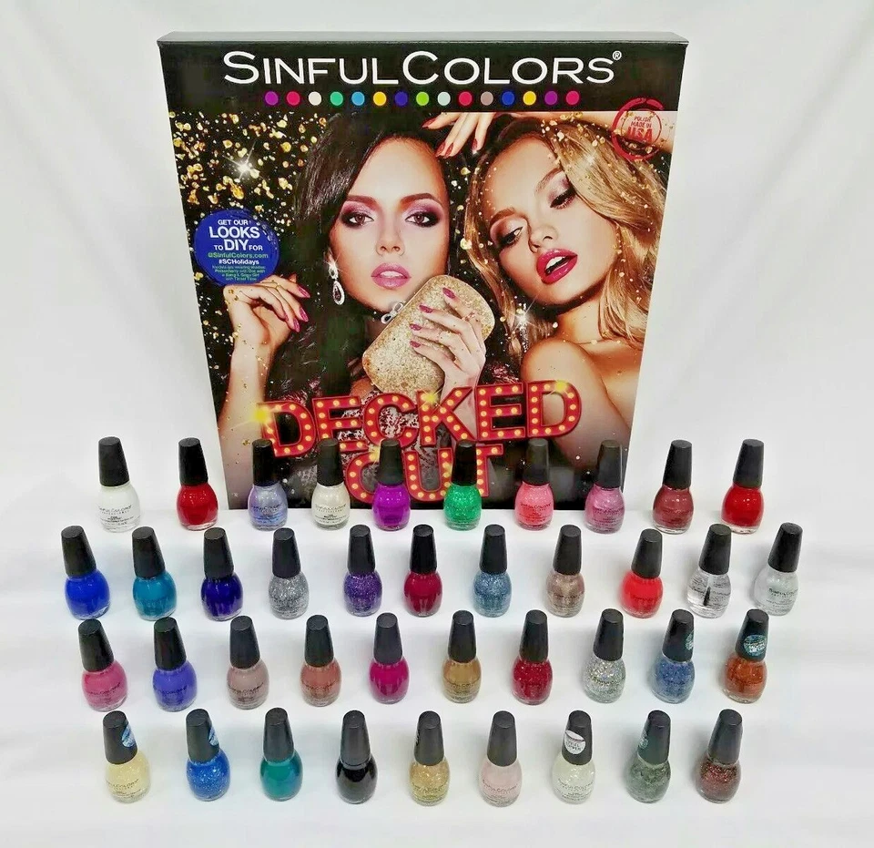 Lot of 2 Sinful Colors Decked Out Nail Polish Various Shades Available Choose - Image 2 of 2