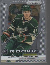 JOHAN LARSSON   2013-14  PANINI PRIZM ROOKIE CARD CARD #211