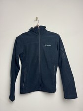 Columbia Womens Full Zip Jacket Size XS Petite Fleece Black Basic Mount Cannon