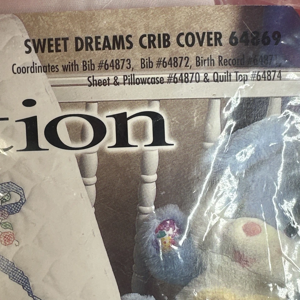 Vintage New Old Stock Bucilla Sweet Dreams Quilt Top 64869 Special Edition Baby - Image 2 of 3