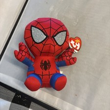 TY Beanie Baby 6" SPIDER-MAN Spiderman Marvel Plush Stuffed Animal Toy NWT