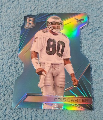 2015 Spectra Cris Carter Philadelphia Eagles Blue Prizm Die-Cut 33/35 #26