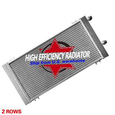 2rows Universal Aluminum Radiator Liquid Heat Exchanger Air Water Intercooler