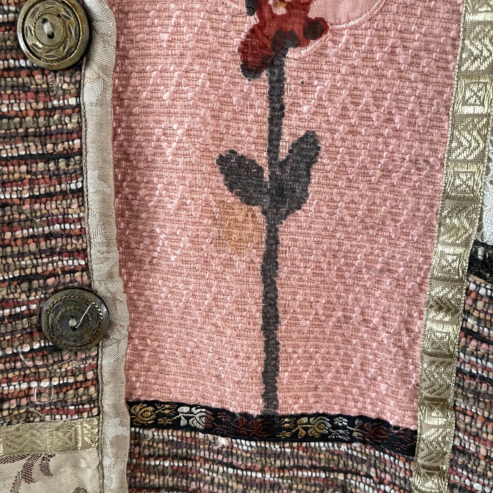 Vintage Flashback Tapestry Patchwork Jacket Women… - image 4