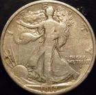 1917-D Obverse Walking Liberty Half Dollar Choice Original VF