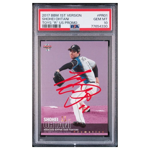 SHOHEI OHTANI #PR01 psa 10 2017 Bbm 1st version Toys "r" us promo-red foil Card