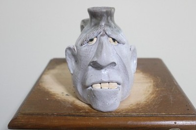 dal burtchaell  (RARE SIZE )  face jug, pottery,      (  5'' x4''