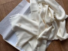 Luxus Rolex Schal 100% Wolle Beige Scarf Neu Wollschal