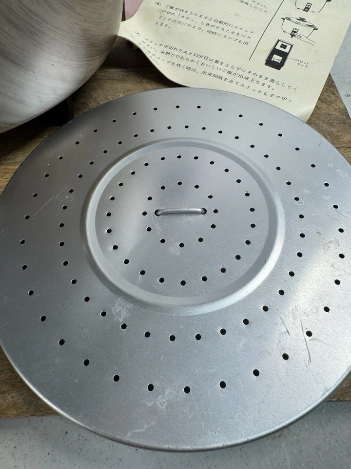 Cocina vaporera vintage Panasonic Rice O Mat modelo SR-10EG probada grano de madera como nueva Foto 4 de 4