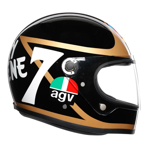 Casco de turismo urbano retro AGV X3000 Barry Sheen S - Imagen 2 de 7