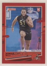 2020 Panini Donruss Rookie Press Proof Red Jedrick Wills #269 0e7m