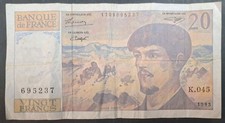 1993 France 20 Francs P151g, K045-695237.