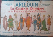 Affiche  La Culotte à Dagobert - Théâtre ARLEQUIN - Moulin Bleu - Erotisme "Gai"