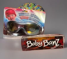 NEW  Baby Banz Red Sunglasses  ABC Winter Shades Gray Ages 0 - 2 Wrap Around