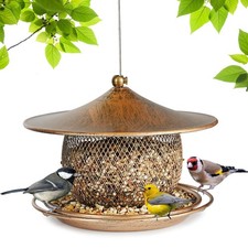 Bird Feeder for Outside Squirrel Proof Wild Bird Feeder Small Metal Bird Feeders